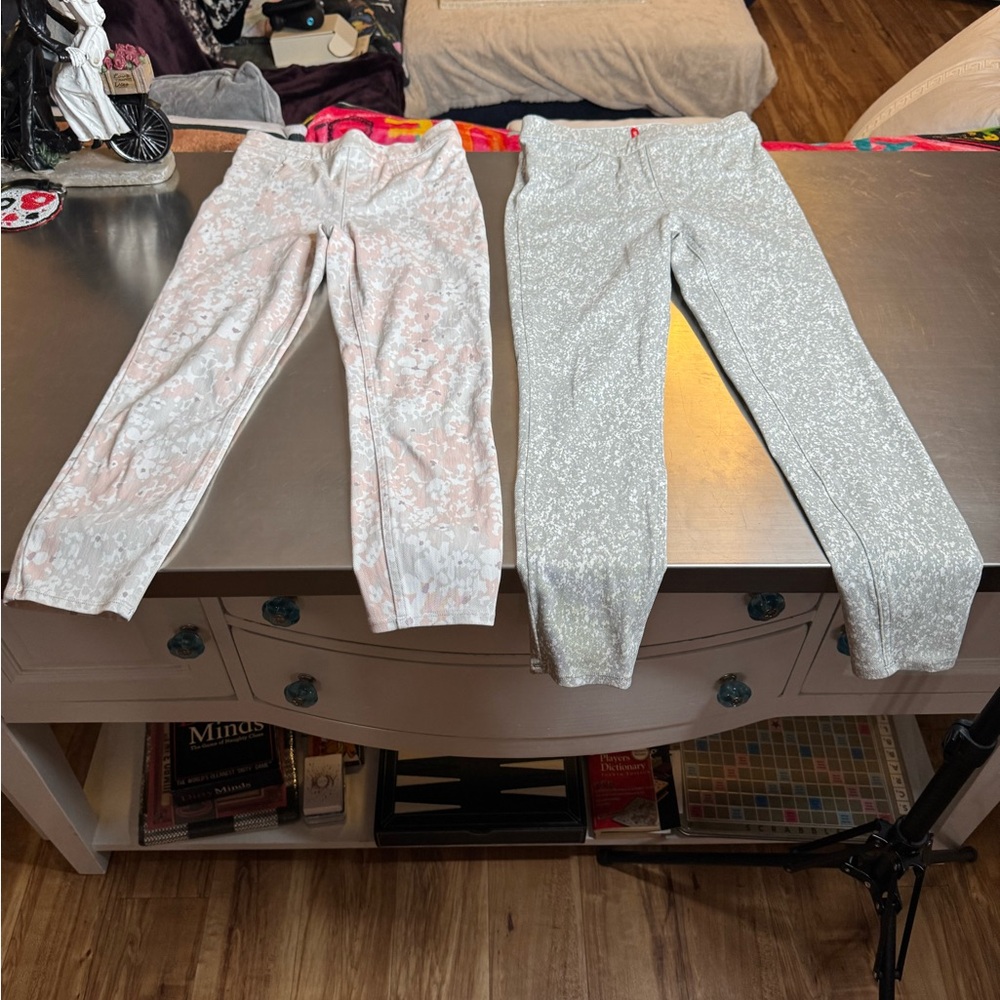 SPANX Pink and Gray cropped stretch denim bundle